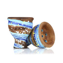 Kong Mummy Space Glaze Hookah Shisha Bowl - Blue