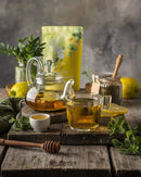 Gardenika Lemon Spearmint Herbal Tea, Loose Leaf, USDA Organic, Caffeine Free, 55+ Cups – 4 Oz (113g) -