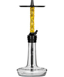 Moze Varity Lounge Hookah - Black - Clear - Wavy Yellow