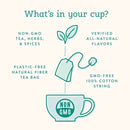 Stash Herbal and Decaf Tea Bags Sampler - Caffeine Free - 50 Ct, 25 Flavors -