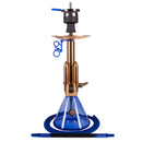 Amy Little Rocket Hookah - Gold-Blue Base