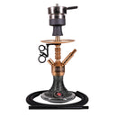Amy Antique Berry Mini Hookah (072.03) - Gold-Black Base