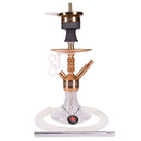 Amy Antique Berry Mini Hookah (072.03) - Gold-Clear Base
