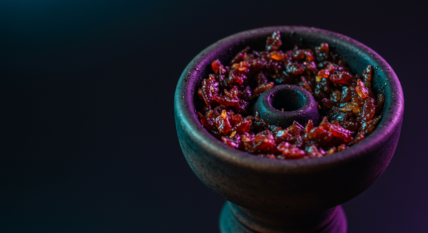 Hookah tobacco in a hookah bowl
