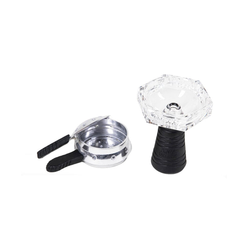 AMY Deluxe Glassi Edge Crystal Hookah Shisha Bowl Set 002 - 