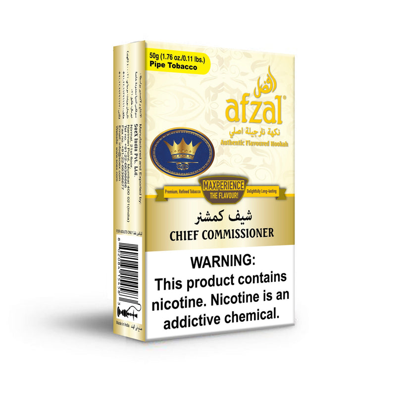 Afzal Chief Commissioner Hookah Flavors - 