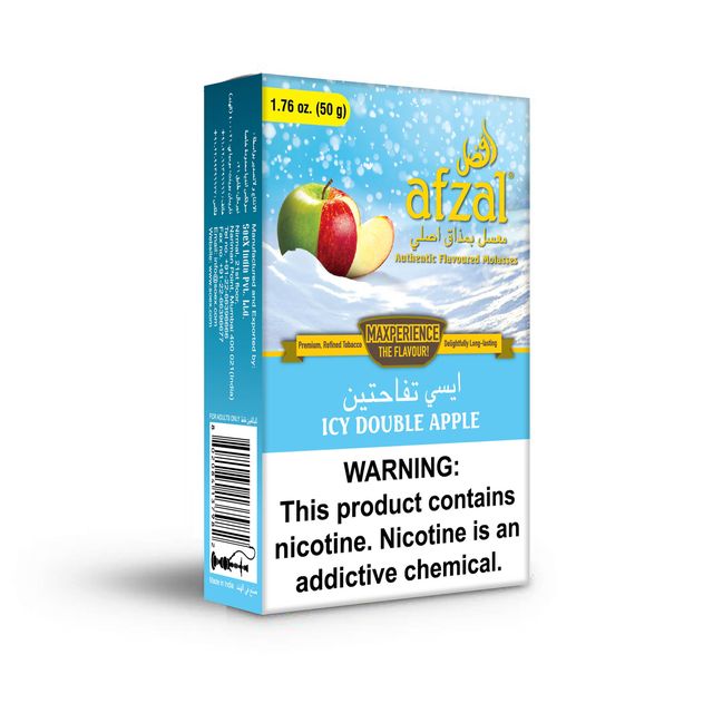 Afzal Icy Double Apple Hookah Flavors - 