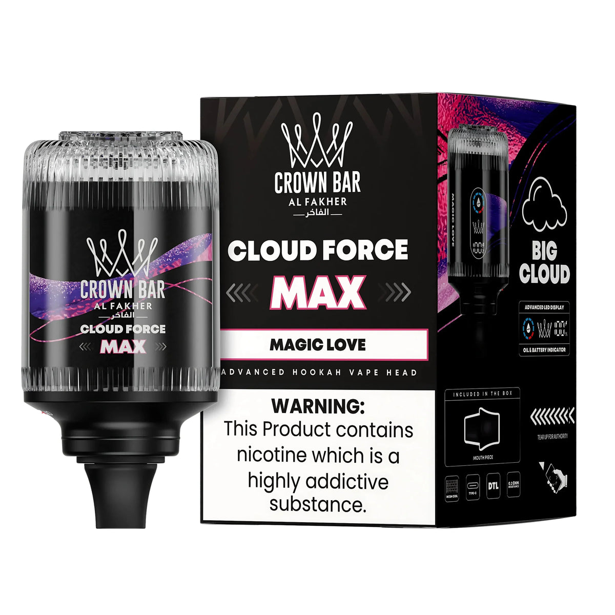 Buy Al Fakher Cloud Force Max 50K E-Head | Dual Device