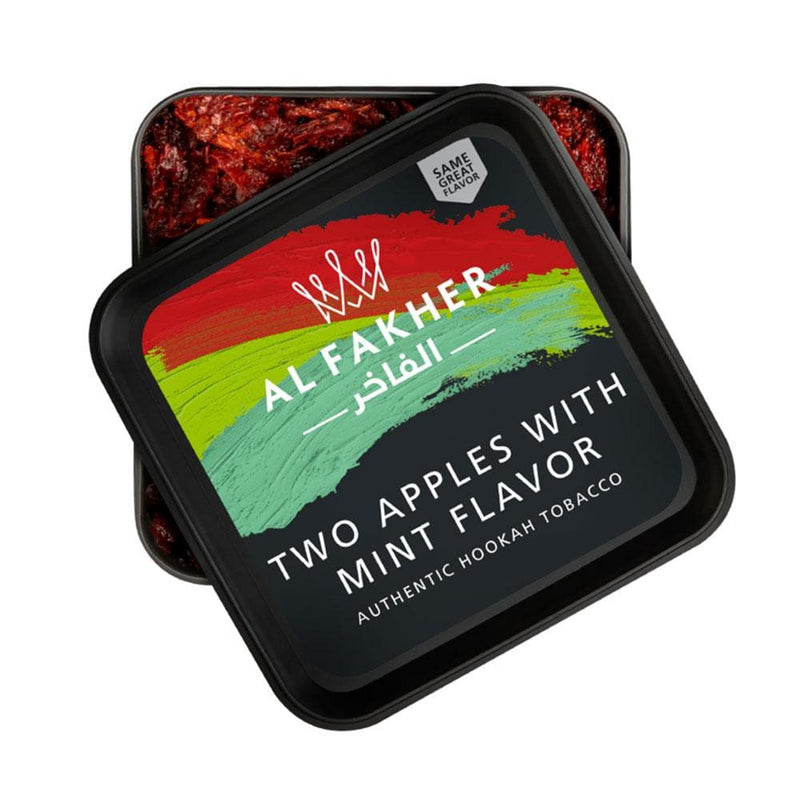 Al Fakher Two Apples With Mint Hookah Flavor - 250g