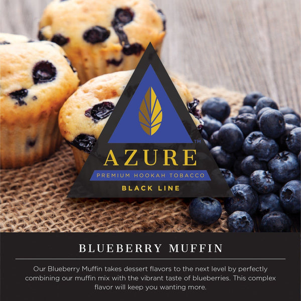 Azure Black Line Blueberry Muffin Hookah Shisha Flavor - 