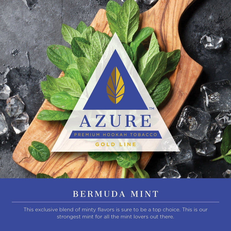 Azure Gold Line Bermuda Mint Hookah Shisha Flavor - 