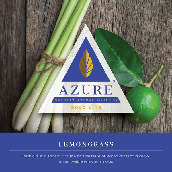 Azure Gold Line Lemongrass Hookah Shisha Flavor - 