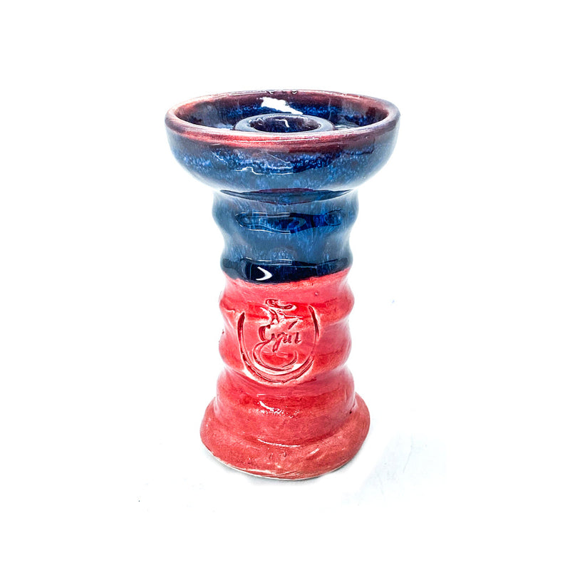 Cyril Thor Hookah Shisha Bowl - Red Blue