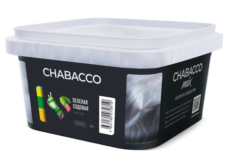 Chabacco Mix Green Soda Hookah Flavors - 