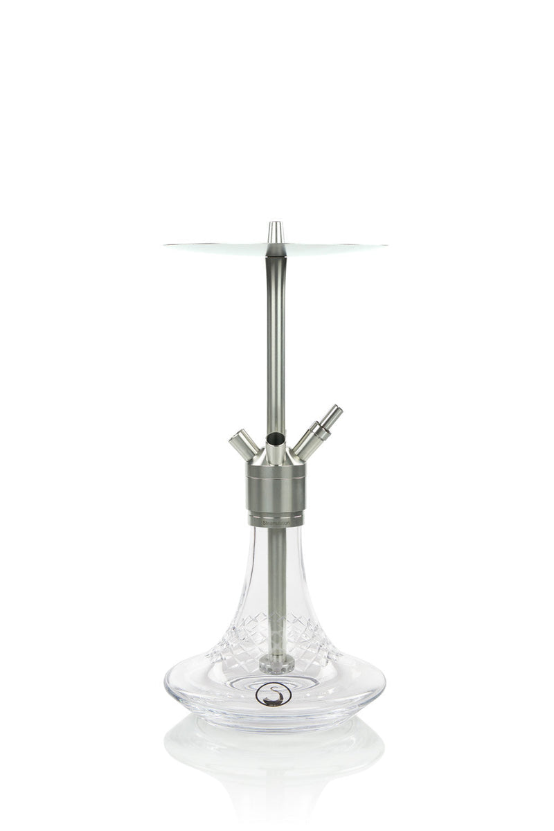 Steamulation Classic Platinum Hookah - Crystal