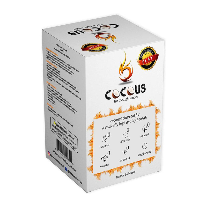 CocoUS Natural Hookah Coals Flat - 