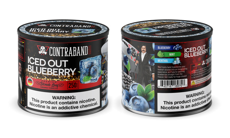 Contraband Iced Out Blueberry Hookah Flavors - 