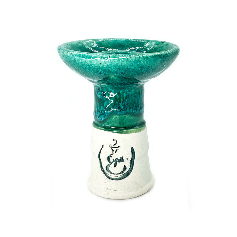 Cyril Sniper Hookah Shisha Bowl - Green White