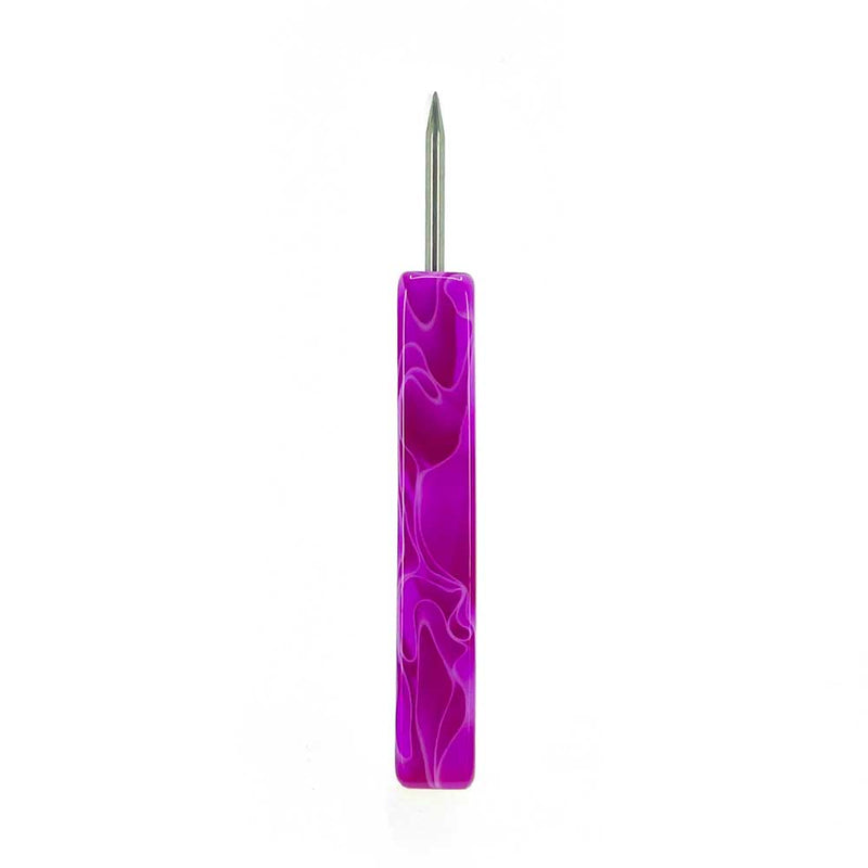 Cyril Resin Short Hookah Foil Poker - Purple