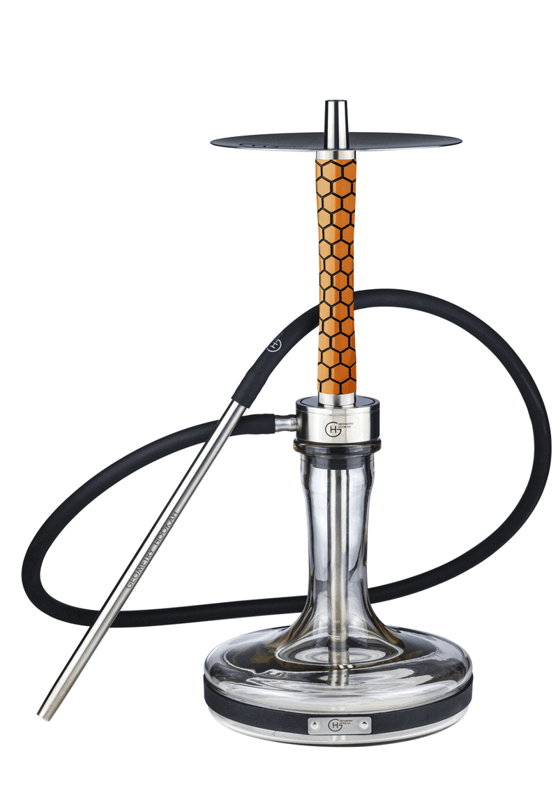 Geometry Big Bro Honeycomb Hookah - Orange