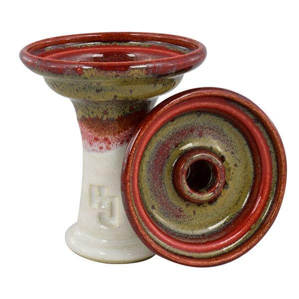 HookahJohn Ferris Hookah Shisha Bowl - Red Eye Over White