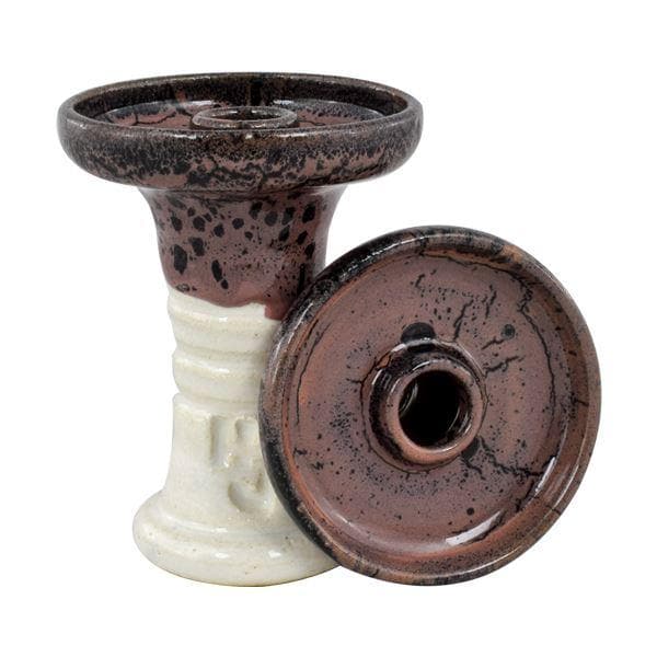 HookahJohn Retro Harmony Hookah Shisha Bowl - Blackberry Over White