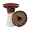 HookahJohn Retro Harmony Hookah Shisha Bowl - Red Eye Over White