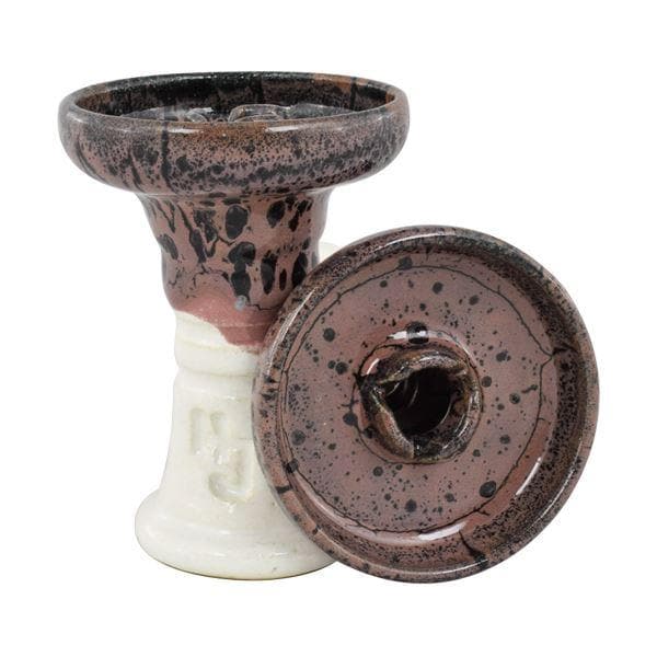 HookahJohn Trimony Hookah Shisha Bowl - Blackberry Over White