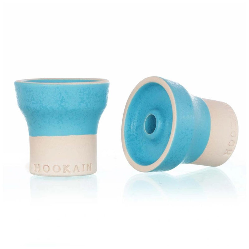 Hookain Popo Phunnel Hookah Shisha Bowl - Coral Blue