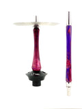 Union Sleek Acrylic Hookah - Purple-Red