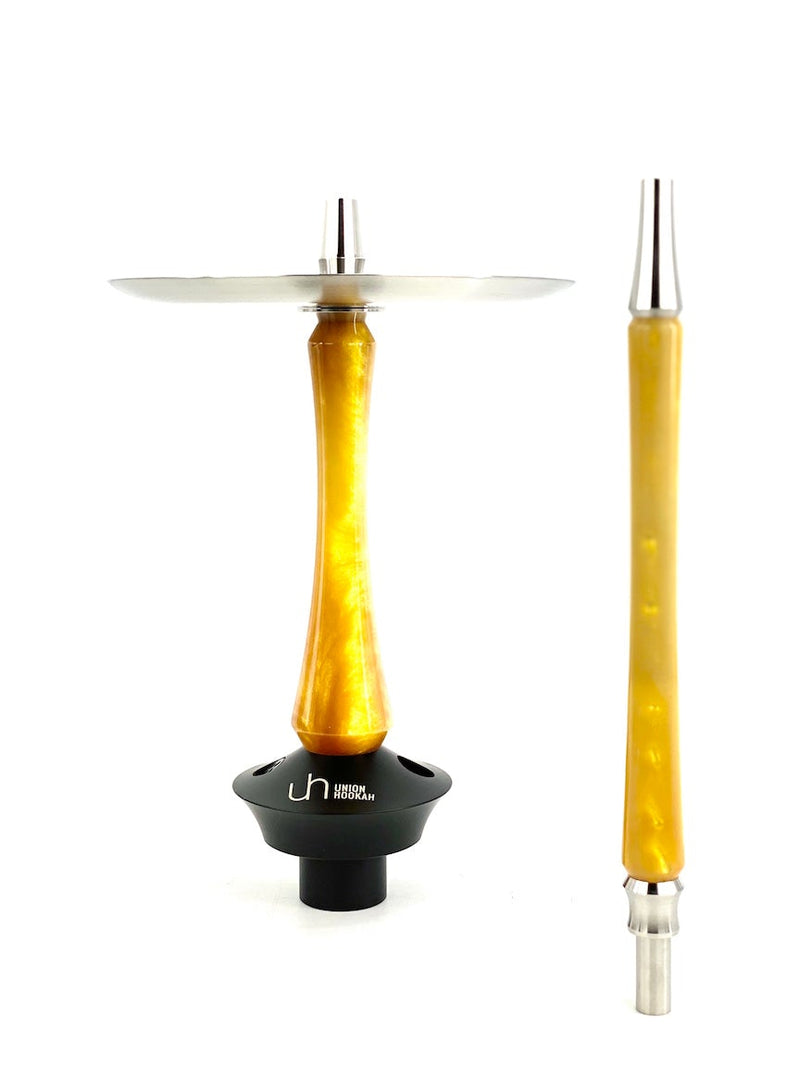 Union Sleek Acrylic Hookah - Gold