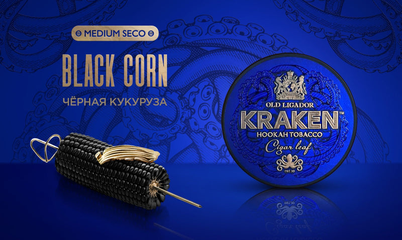 Kraken Medium Seco Black Corn Hookah Flavor -