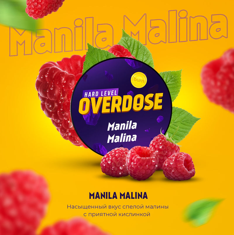 Overdose Manila Malina Hookah Flavors - 