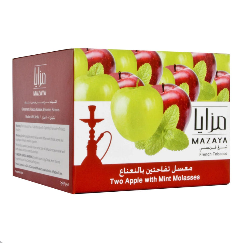 Mazaya Two Apple with Mint Hookah Flavors - 