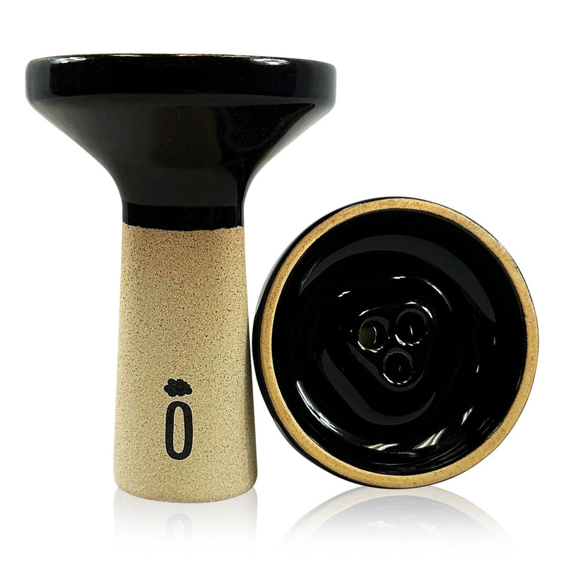 Oblako Trio Hookah Shisha Bowl - Phunnel / Black