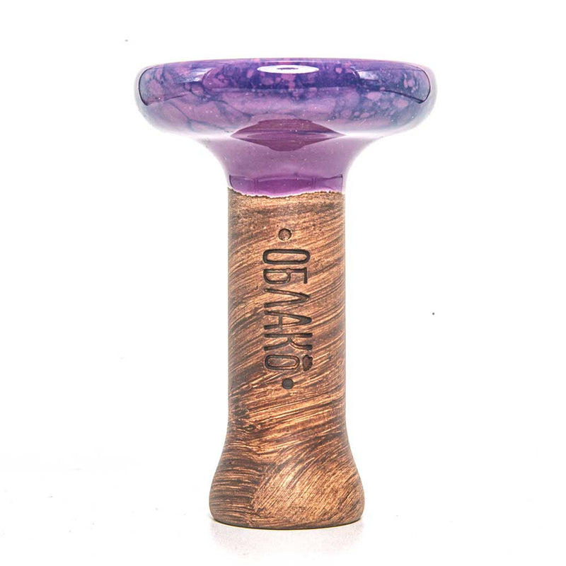 Oblako Phunnel L Glaze Hookah Shisha Bowl - Marble Violet/Blue