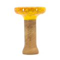 Oblako Phunnel L Glaze Hookah Shisha Bowl - Marble Yellow/Red