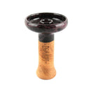 Oblako Phunnel L Glaze Hookah Shisha Bowl - Marble Black/Violet