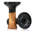 Oblako Phunnel M Glaze Hookah Shisha Bowl - Black With Dots