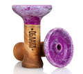 Oblako Phunnel M Glaze Hookah Shisha Bowl - Marble Purple/White