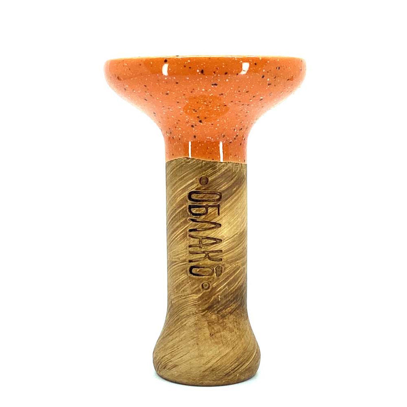 Oblako Phunnel M Glaze Hookah Shisha Bowl - Orange Cosmos