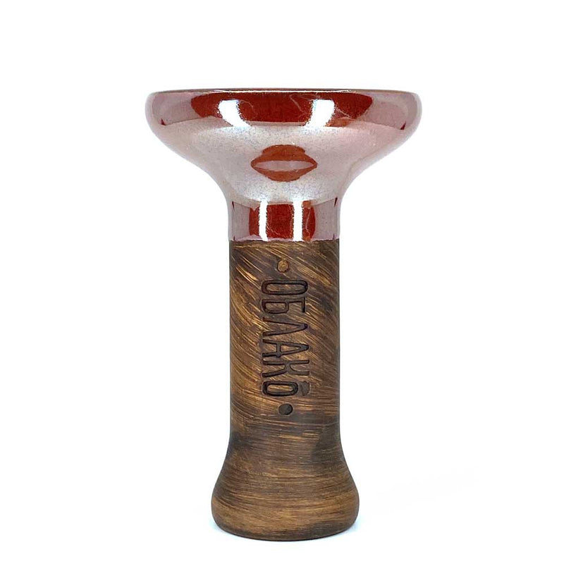 Oblako Phunnel M Glaze Hookah Shisha Bowl - Red Gold