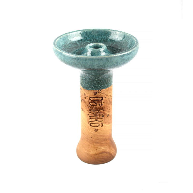 Oblako Phunnel M Glaze Hookah Shisha Bowl - Green/Grey