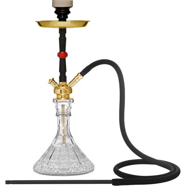 MYA P57001-001NQ Gold Crystal Hookah - 