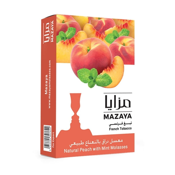 Mazaya Peach with Mint Hookah Flavors - 