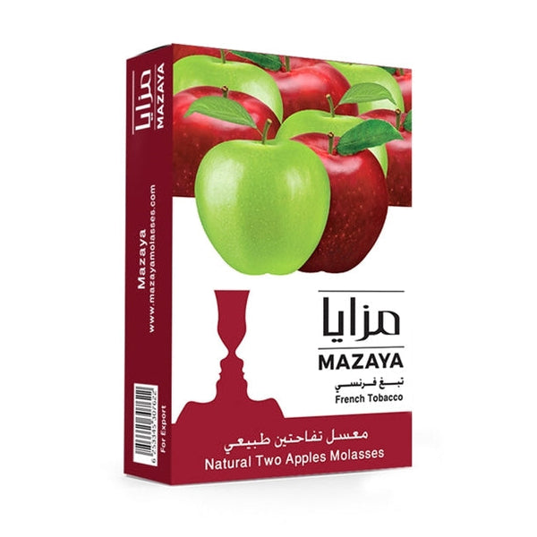 Mazaya Two Apple Hookah Flavors - 