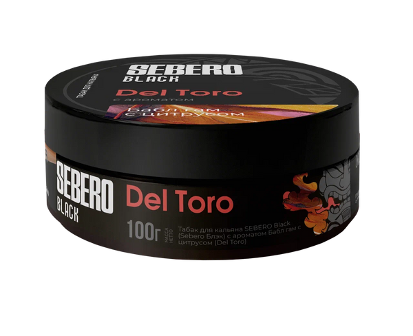 Sebero Black Del Toro Hookah Shisha Flavor