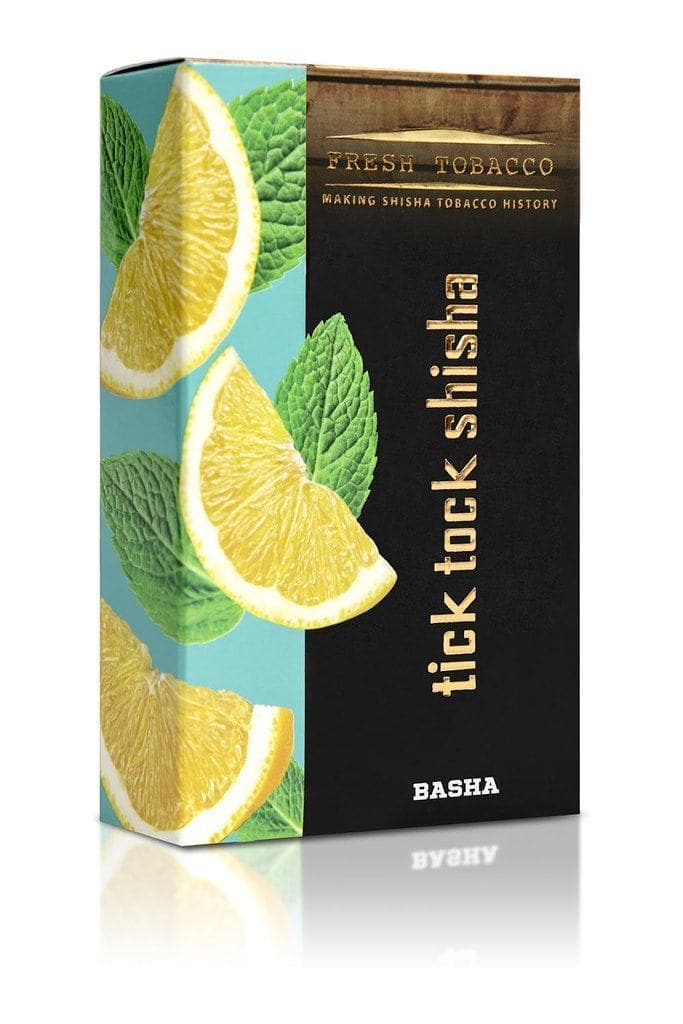 Tick Tock Shisha Hookah Flavors - Basha (Lemon Mint) / 100g