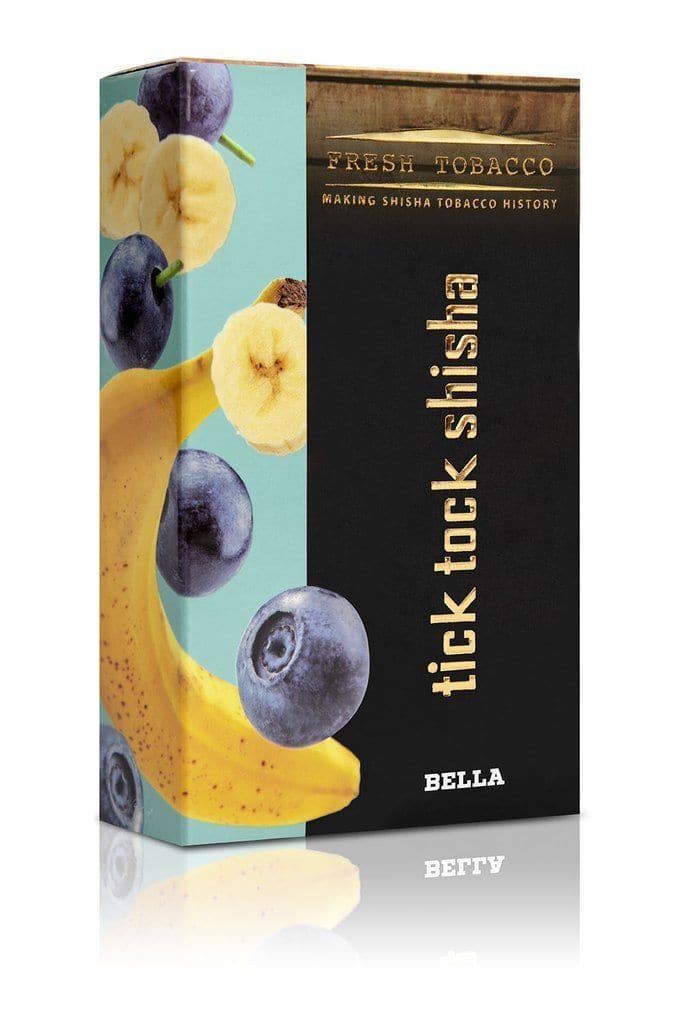 Tick Tock Shisha Hookah Flavors - Bella (Blueberry Banana) / 100g