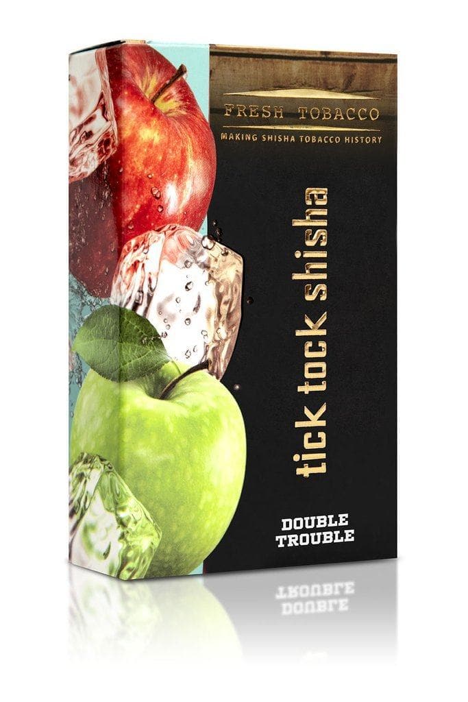 Tick Tock Shisha Hookah Flavors - Double Trouble (Ice Double Apple) / 100g